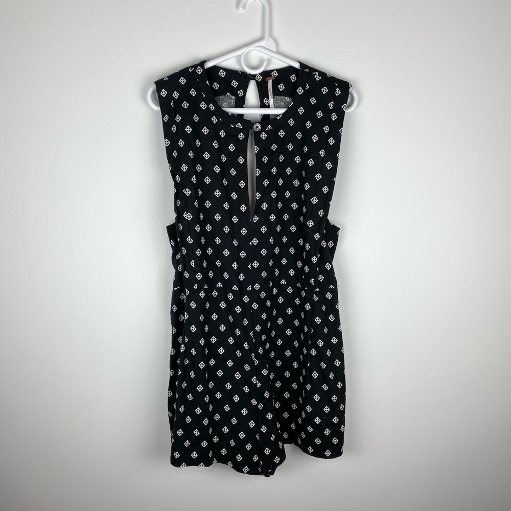 Free People Black Combo linen geometric dress, 2